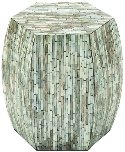 Ivy Collection Hexagon Accent Table in Multi Colored by UMA Enterprises