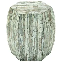 Ivy Collection Hexagon Accent Table in Multi Colored by UMA Enterprises