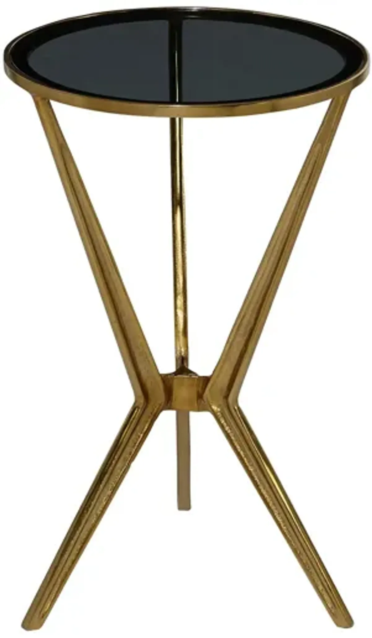 Ivy Collection Minimal Accent Table in Gold by UMA Enterprises