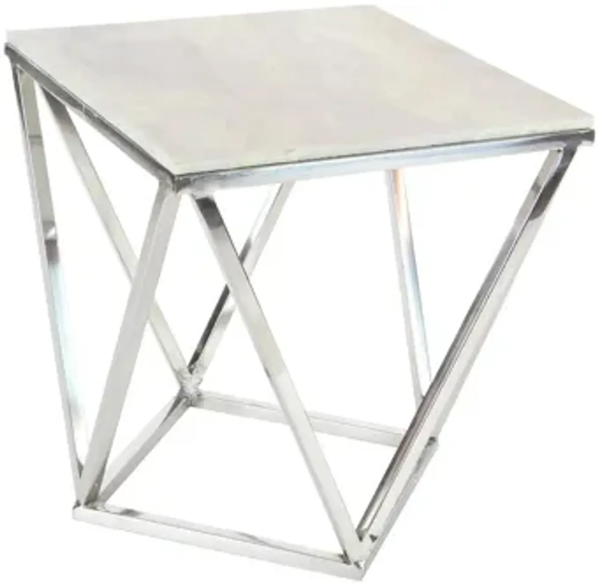 Ivy Collection Geometric Accent Table