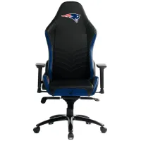 NFL Faux Leather Pro Series Gaming Chair in New England Patriots by Imperial International