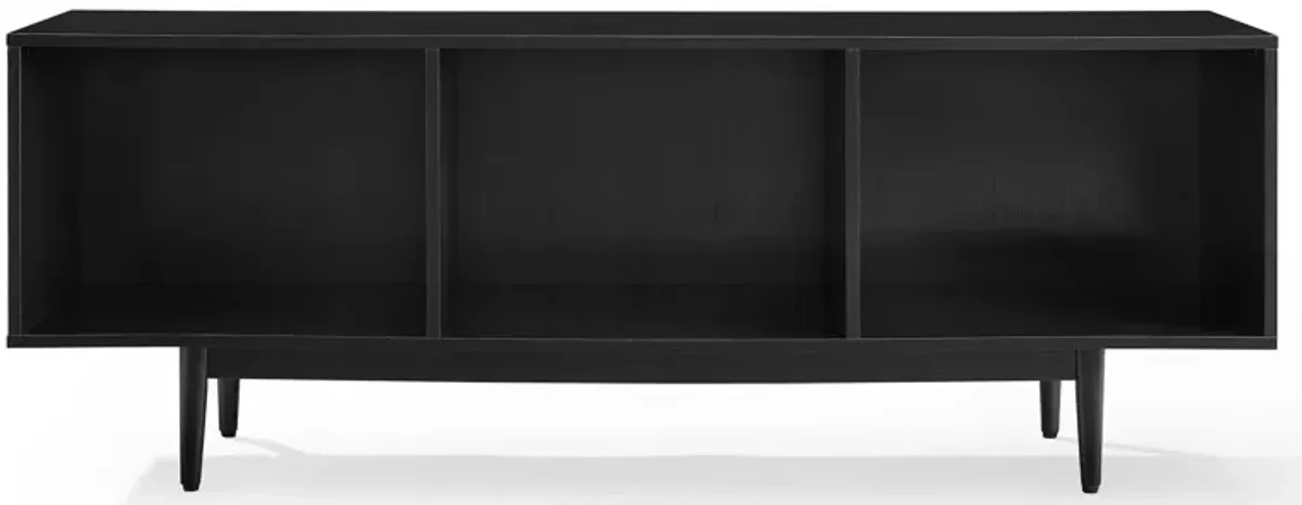 Liam Large Record Storage Cabinet in Black by Crosley Brands