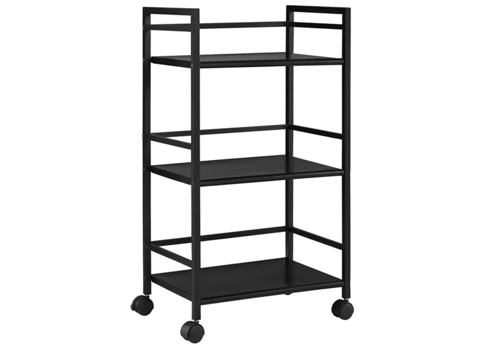 Marshall Rolling Utility Cart in Black by DOREL HOME FURNISHINGS