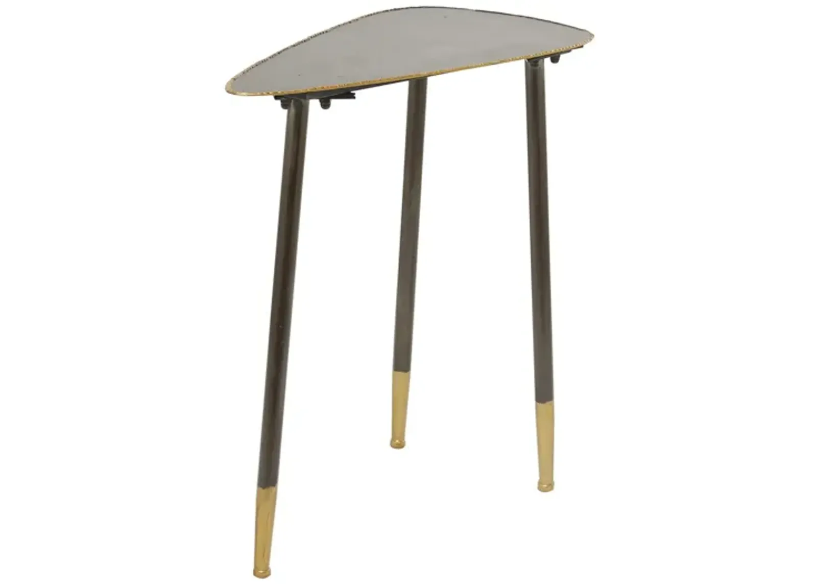 Ivy Collection Triangle Accent Table in Black by UMA Enterprises