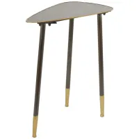 Ivy Collection Triangle Accent Table in Black by UMA Enterprises