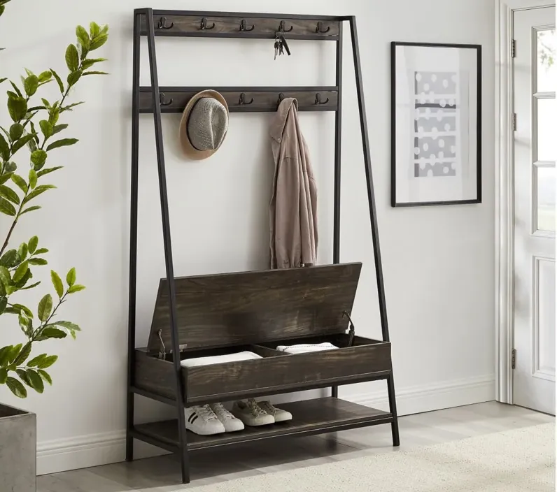 Jacobsen Hall Tree in Brown Ash by Crosley Brands