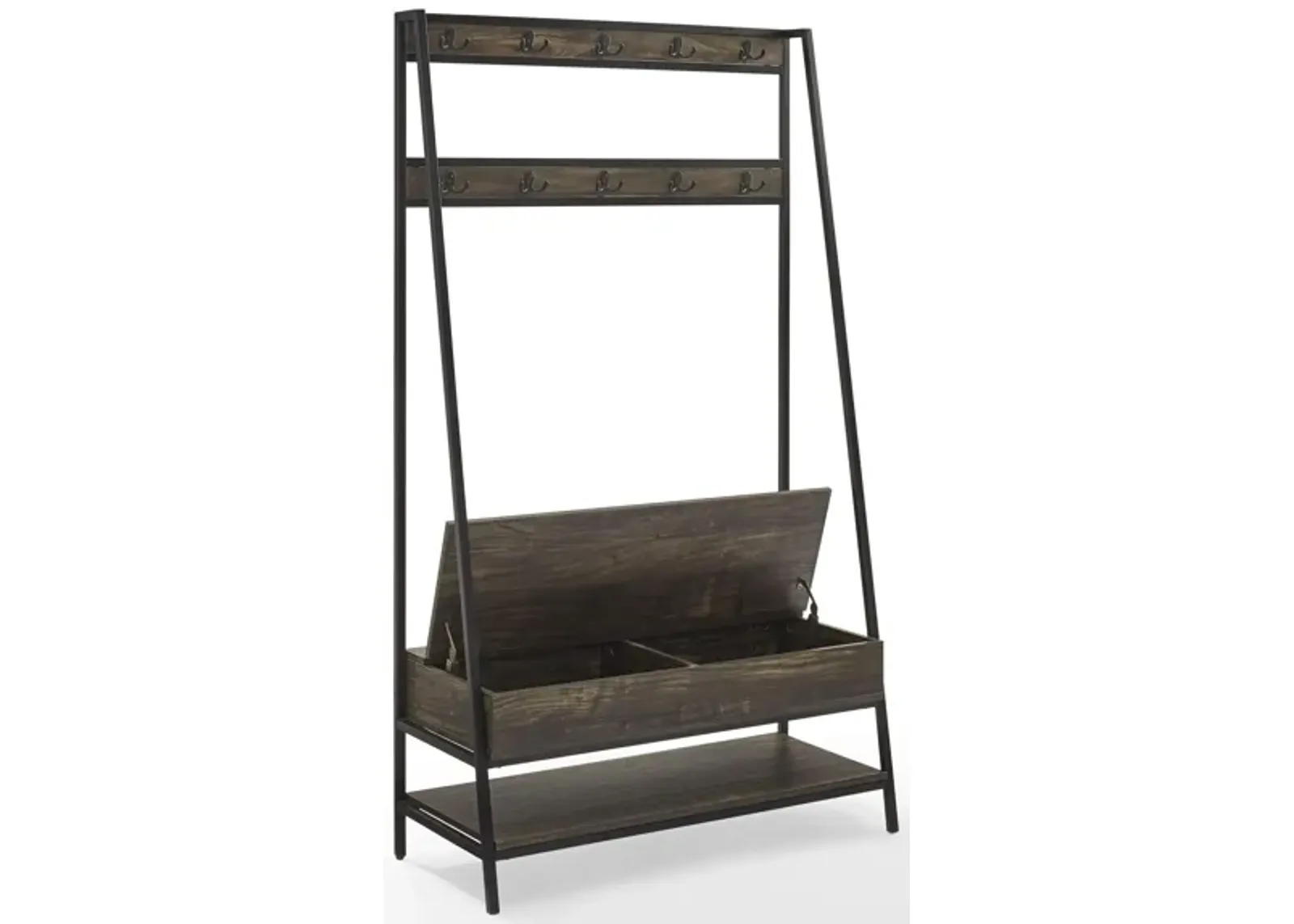 Jacobsen Hall Tree in Brown Ash by Crosley Brands