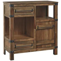 Roy Casual Accent Cabinet in Light Brown/Bronze by Ashley Furniture