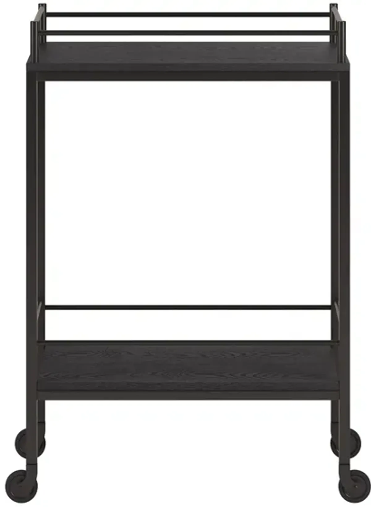 Barnes Brook Bar Cart in Black Grain by Hudson & Canal