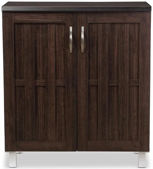 Exce Sideboard Storage Cabinet in Dark Brown by Wholesale Interiors