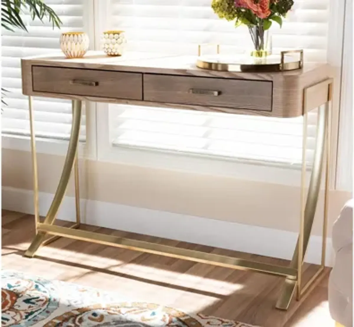 Lafoy 2-Drawer Console Table