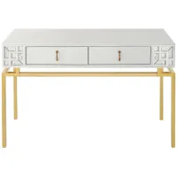 Dynasty Console Table in White by CAMDEN ISLE