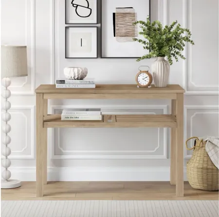 Tiburon Console Table in Drifted Sand by New Pacific Direct