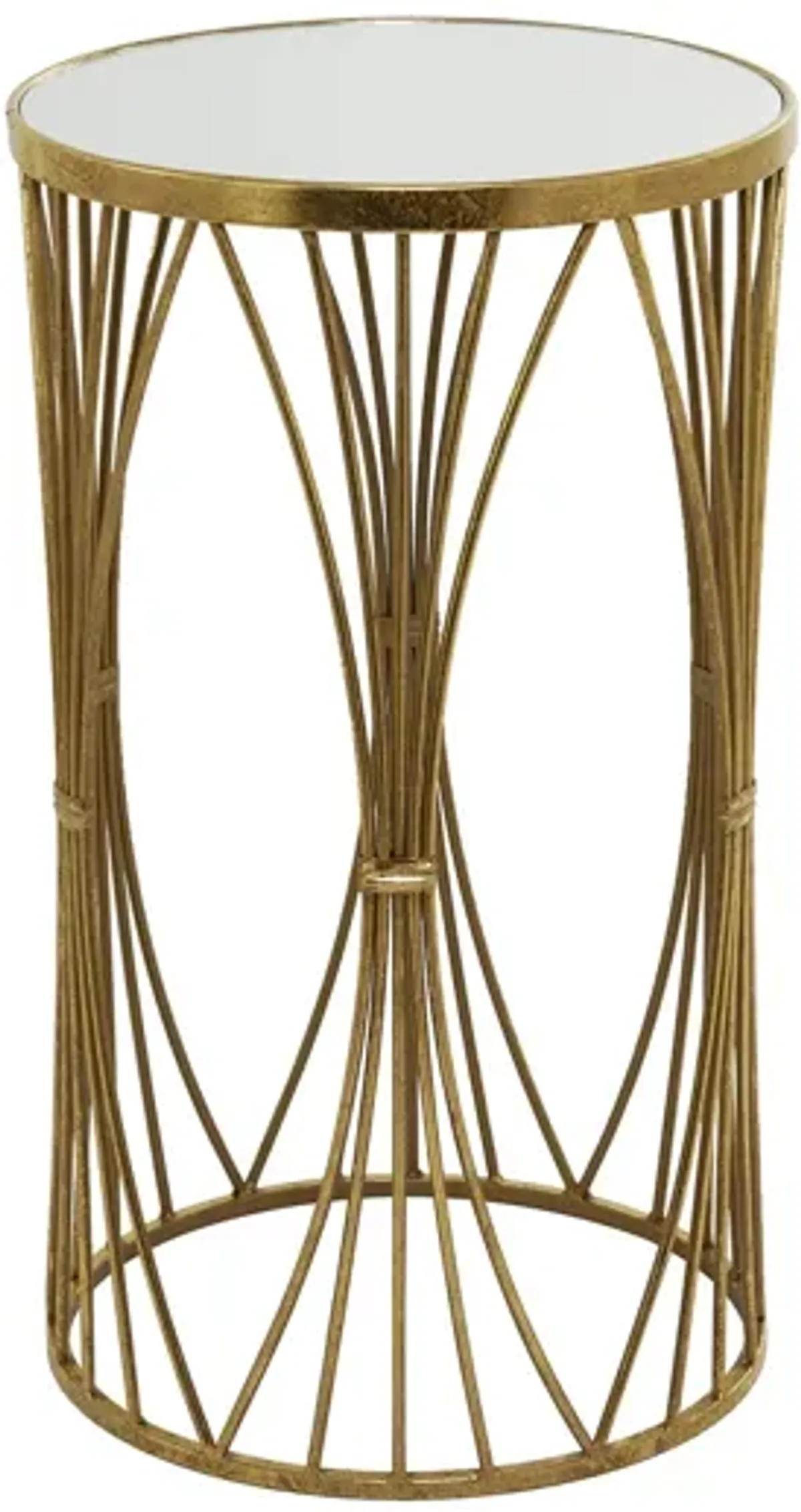 Ivy Collection Bold Accent Table in Gold by UMA Enterprises