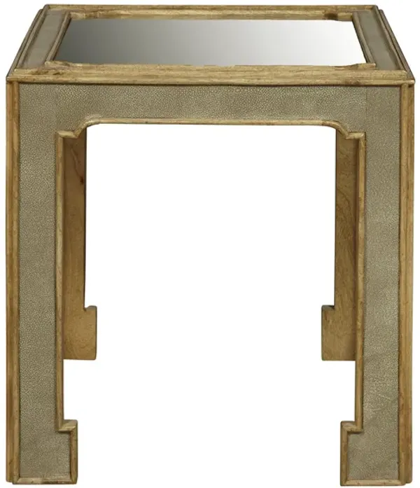 Cafe Mirror Top Accent Table