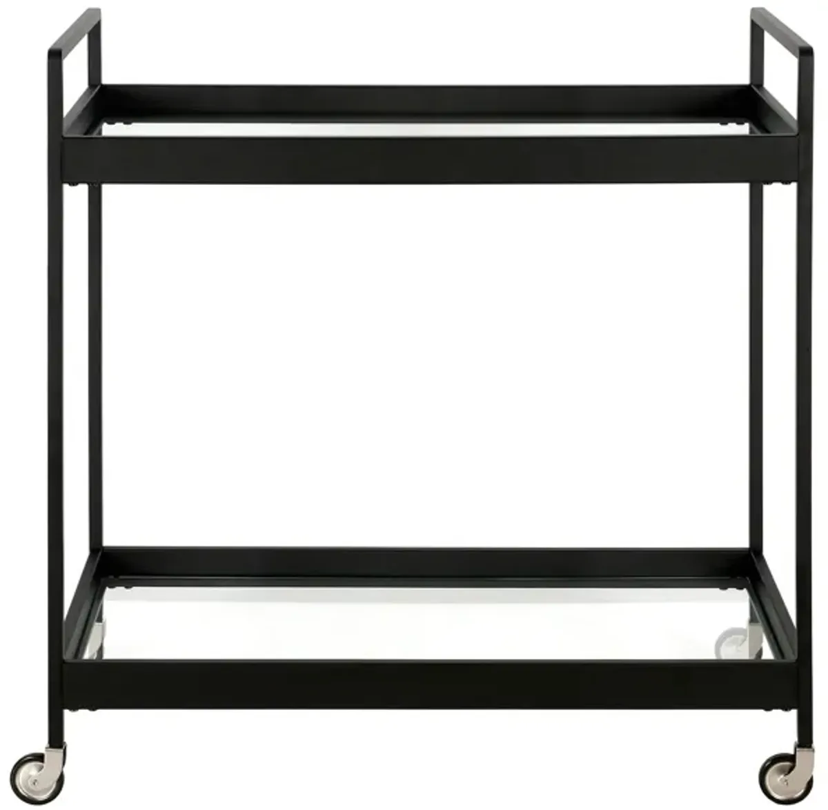 Tina Rectangular Bar Cart in Blackened Bronze by Hudson & Canal