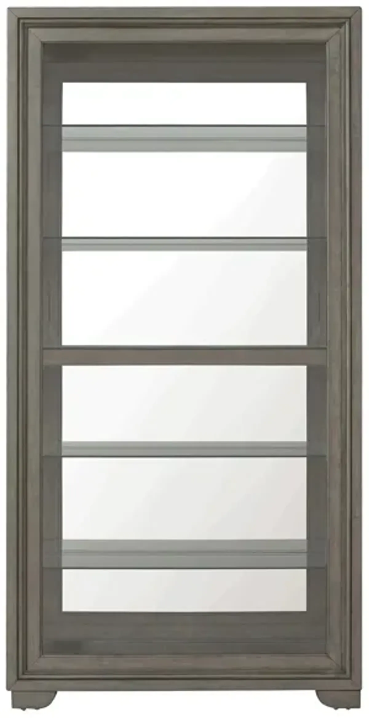 Netta 5-Shelf Sliding Door Curio w/LED Light