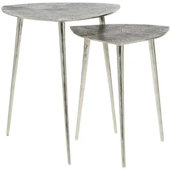 Ivy Collection Triangle Accent Table 2-pc.