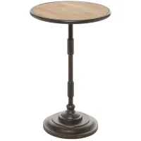 Ivy Collection Vintage Accent Table in Black by UMA Enterprises