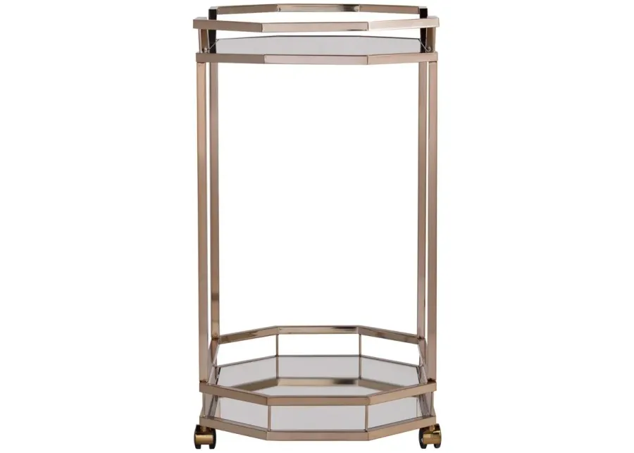 Giselle Bar Cart in Champagne by SEI Furniture