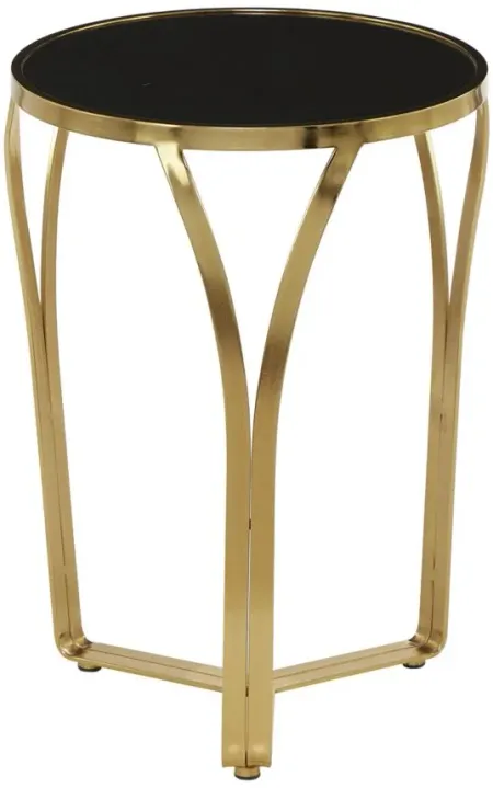 Ivy Collection Open Body Accent Table in Gold by UMA Enterprises