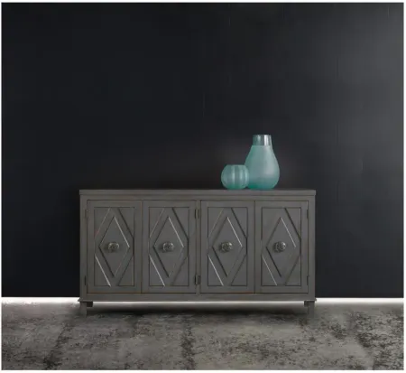Melange Raellen Console in Gray by Hooker Furniture