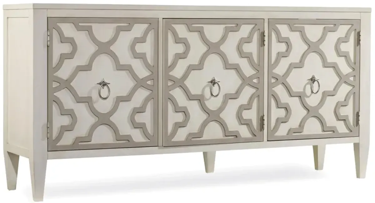 Melange Miranda Credenza in Cream by Hooker Furniture