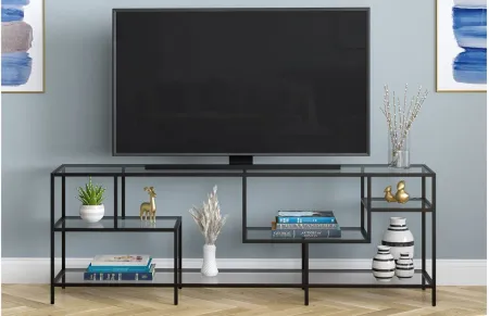 August TV Stand in Blackened Bronze by Hudson & Canal