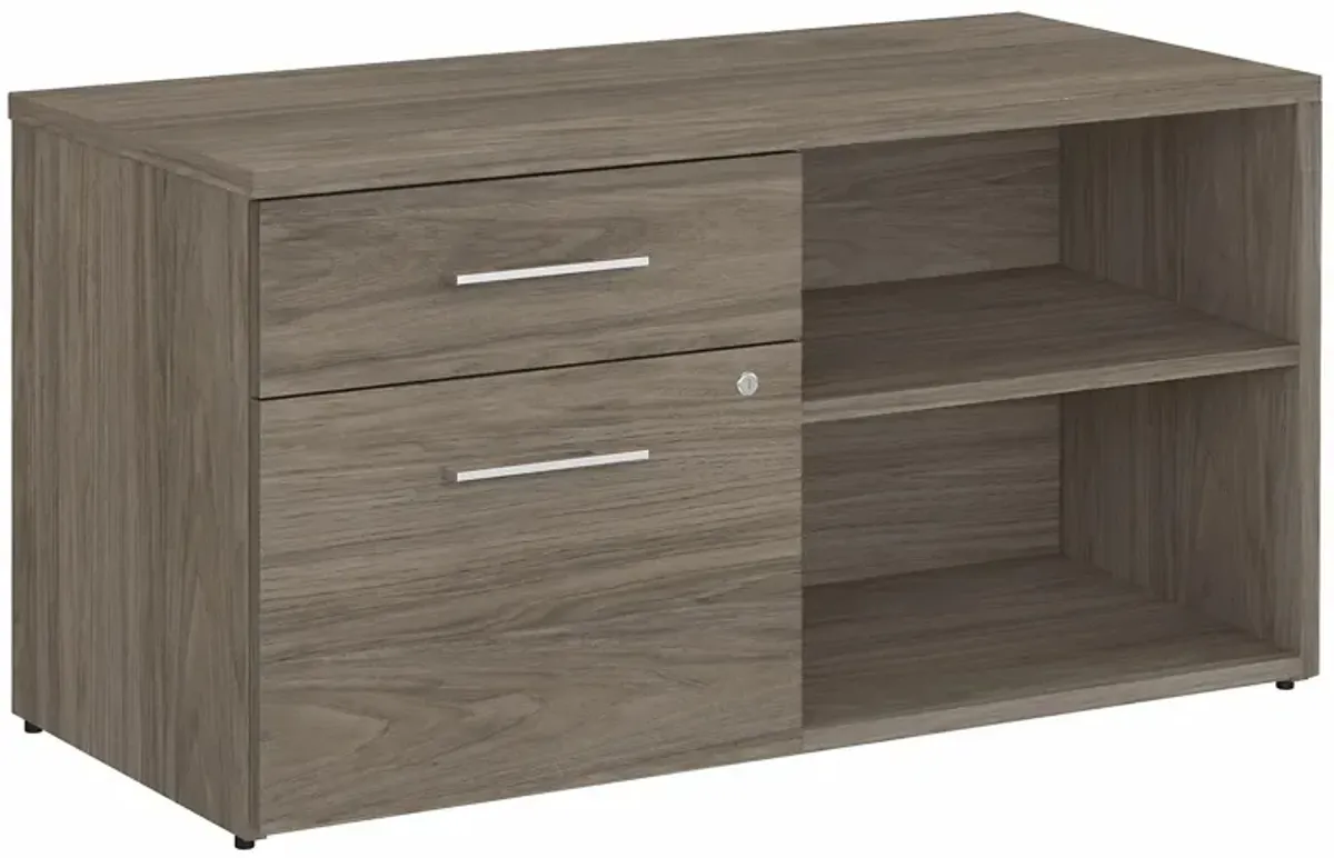 Office 500 Low Storage Cabinet in Modern Hickory by Bush Industries