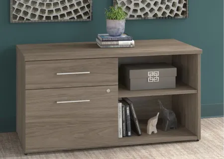 Office 500 Low Storage Cabinet in Modern Hickory by Bush Industries