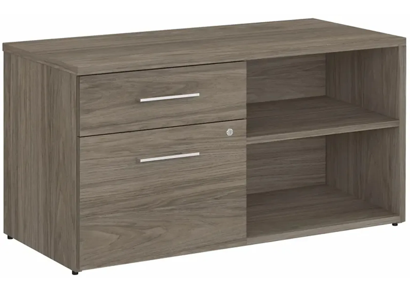 Office 500 Low Storage Cabinet in Modern Hickory by Bush Industries