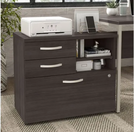 Steinbeck Office Storage Cabinet in Storm Gray by Bush Industries