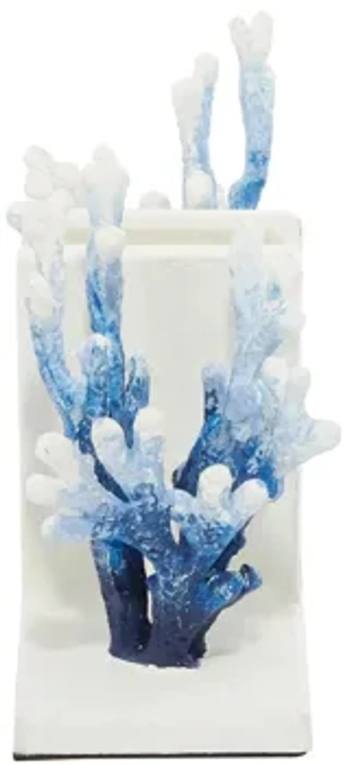 Ivy Collection Ombre Textured Coral Bookends Set
