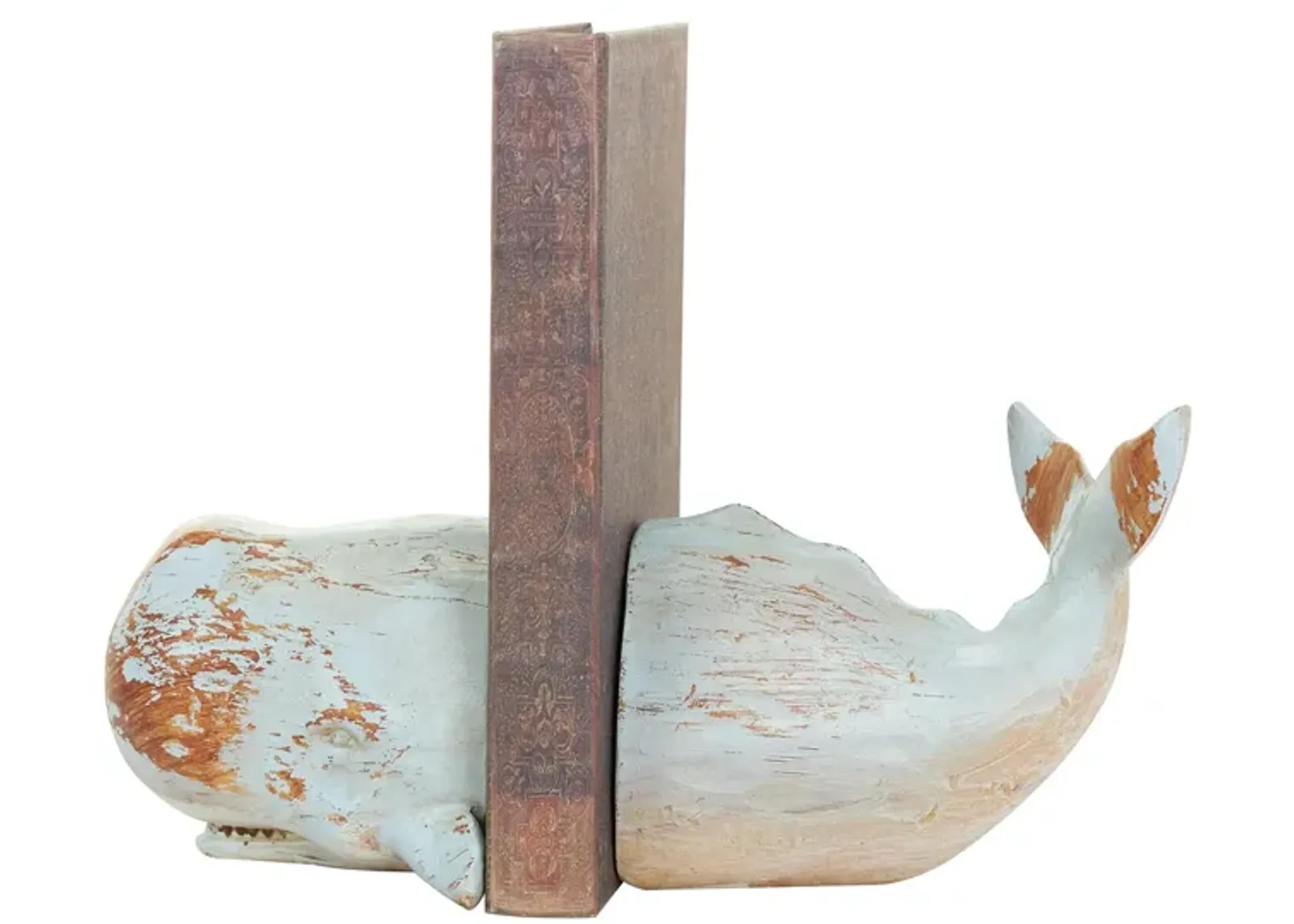 Ivy Collection Whale Bookends Set in Gray by UMA Enterprises