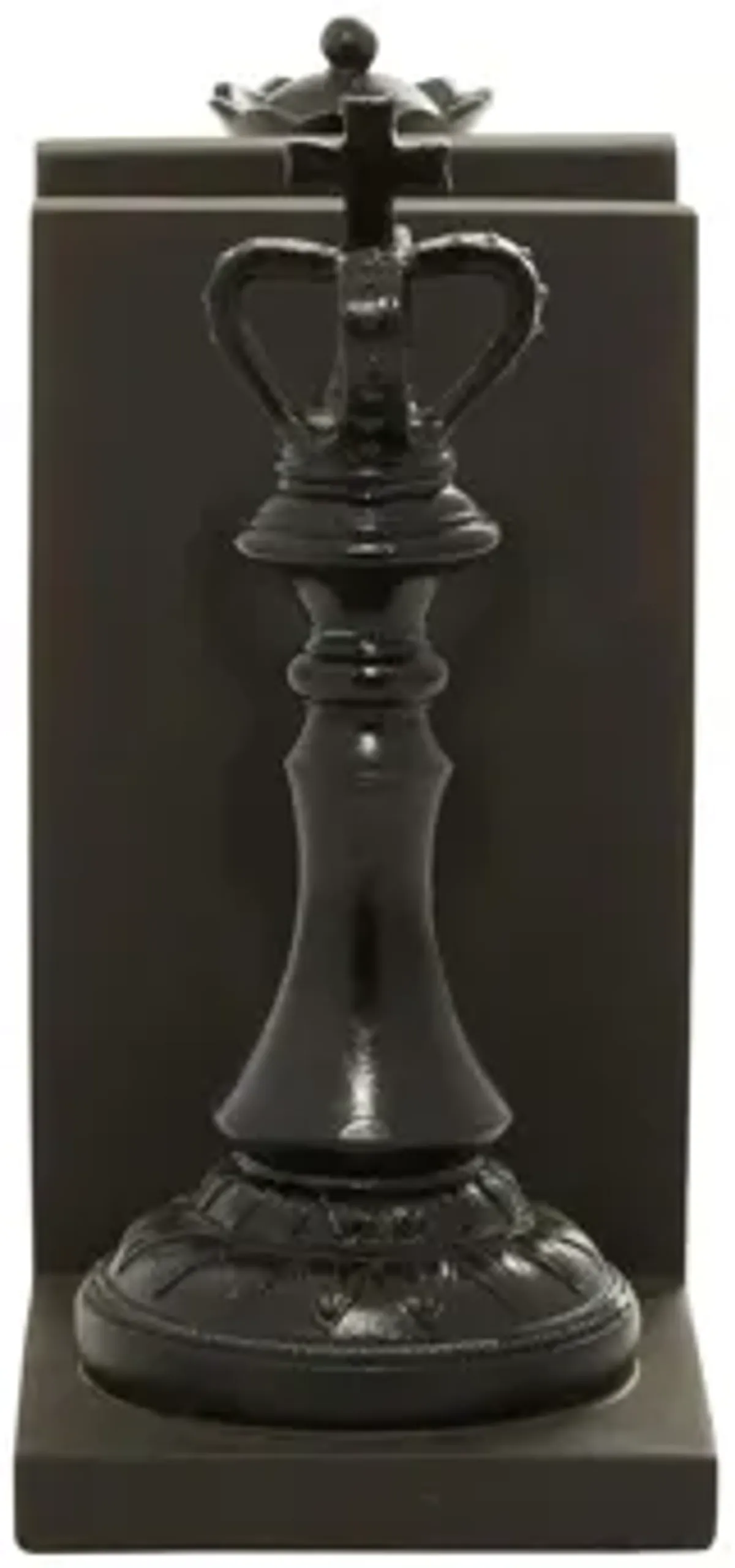 Ivy Collection Chess Bookends with King and Queen Set