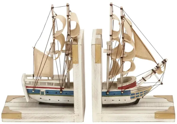 Ivy Collection Sail Boat Bookends Set