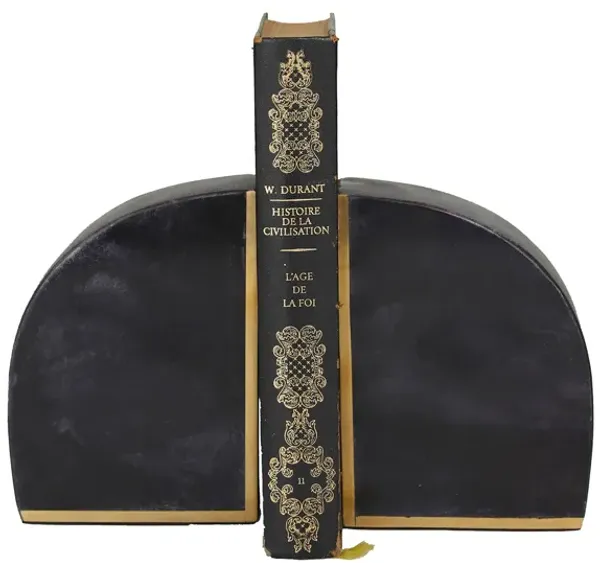 Ivy Collection Geometric Shaped Bookends Set