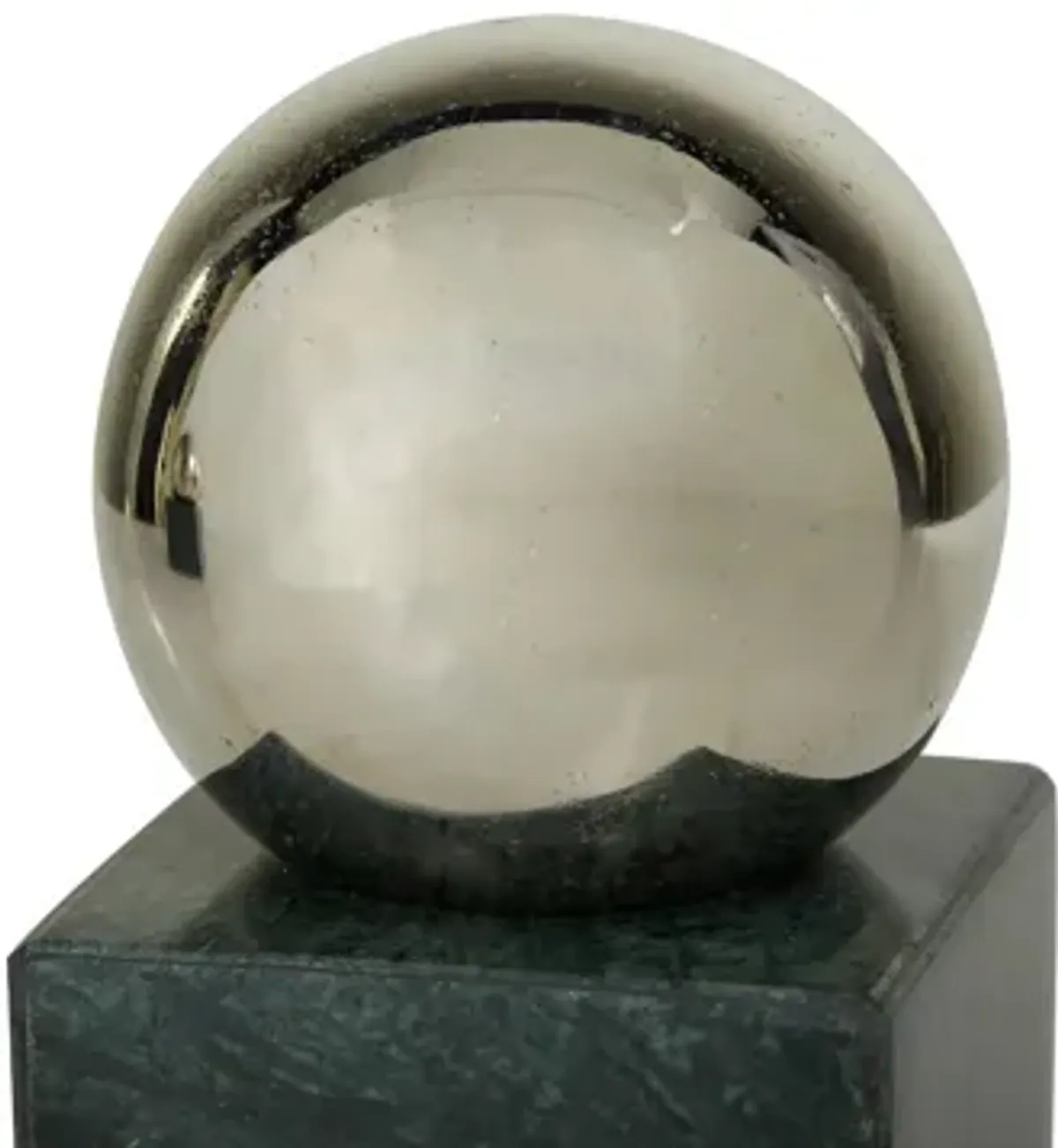 Ivy Collection Blocked Orb Bookends Set