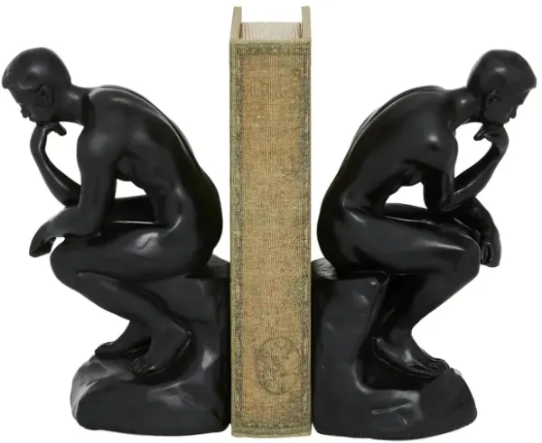 Ivy Collection The Thinker People Bookends Set
