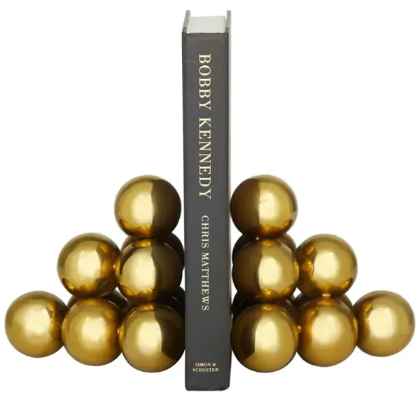 Ivy Collection Stacked Orb Bookends Set