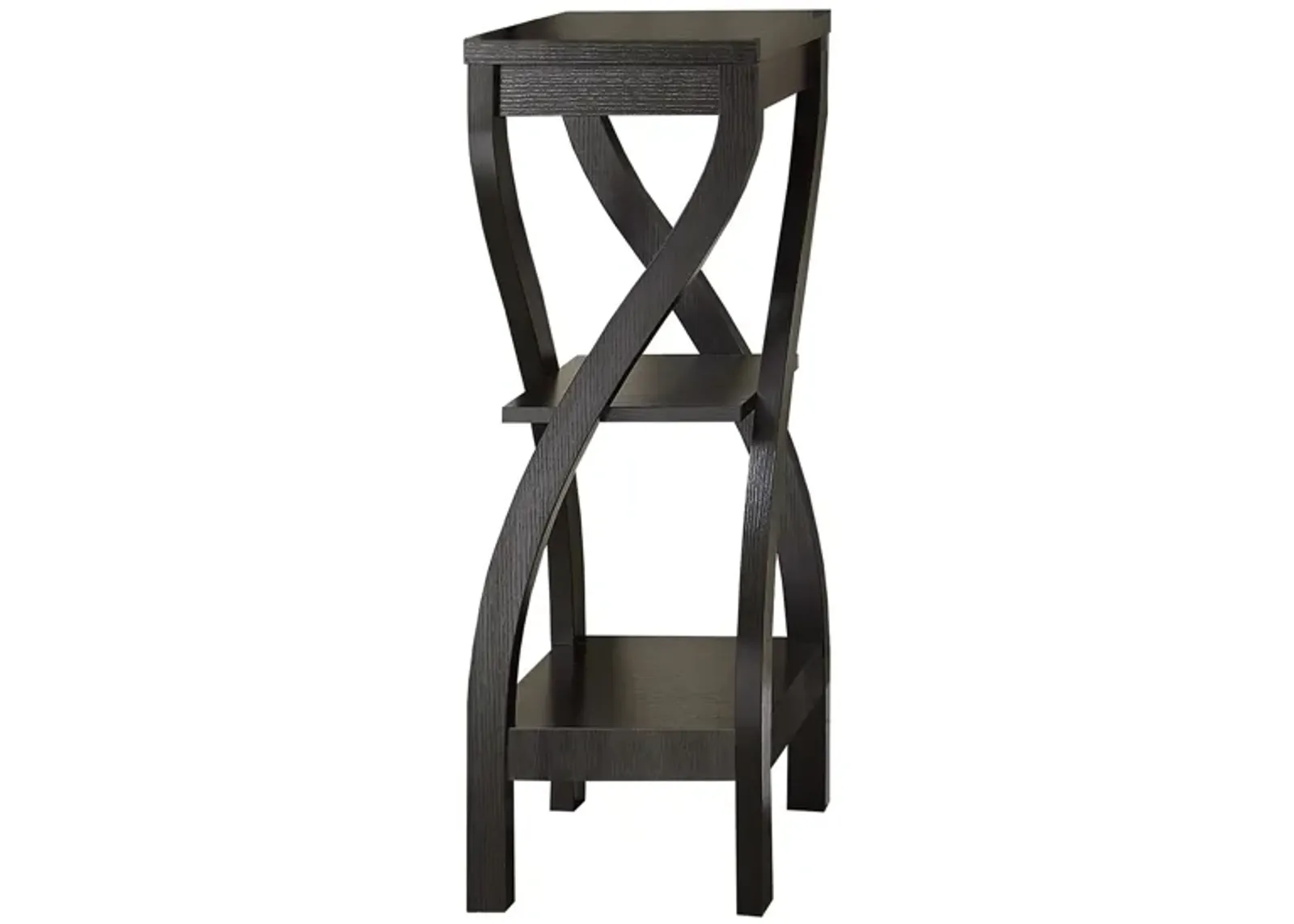 Monarch Specialties Twist Side Table in Espresso by Monarch Specialties