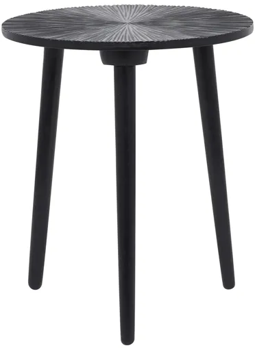 Ivy Collection Burst Accent Table in Black by UMA Enterprises