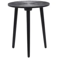 Ivy Collection Burst Accent Table in Black by UMA Enterprises