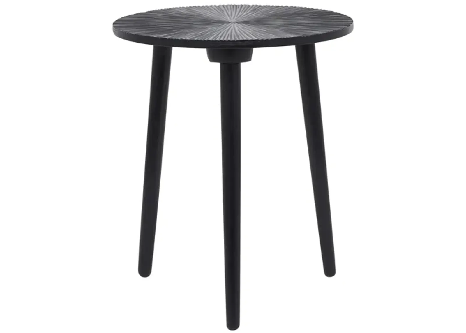 Ivy Collection Burst Accent Table in Black by UMA Enterprises