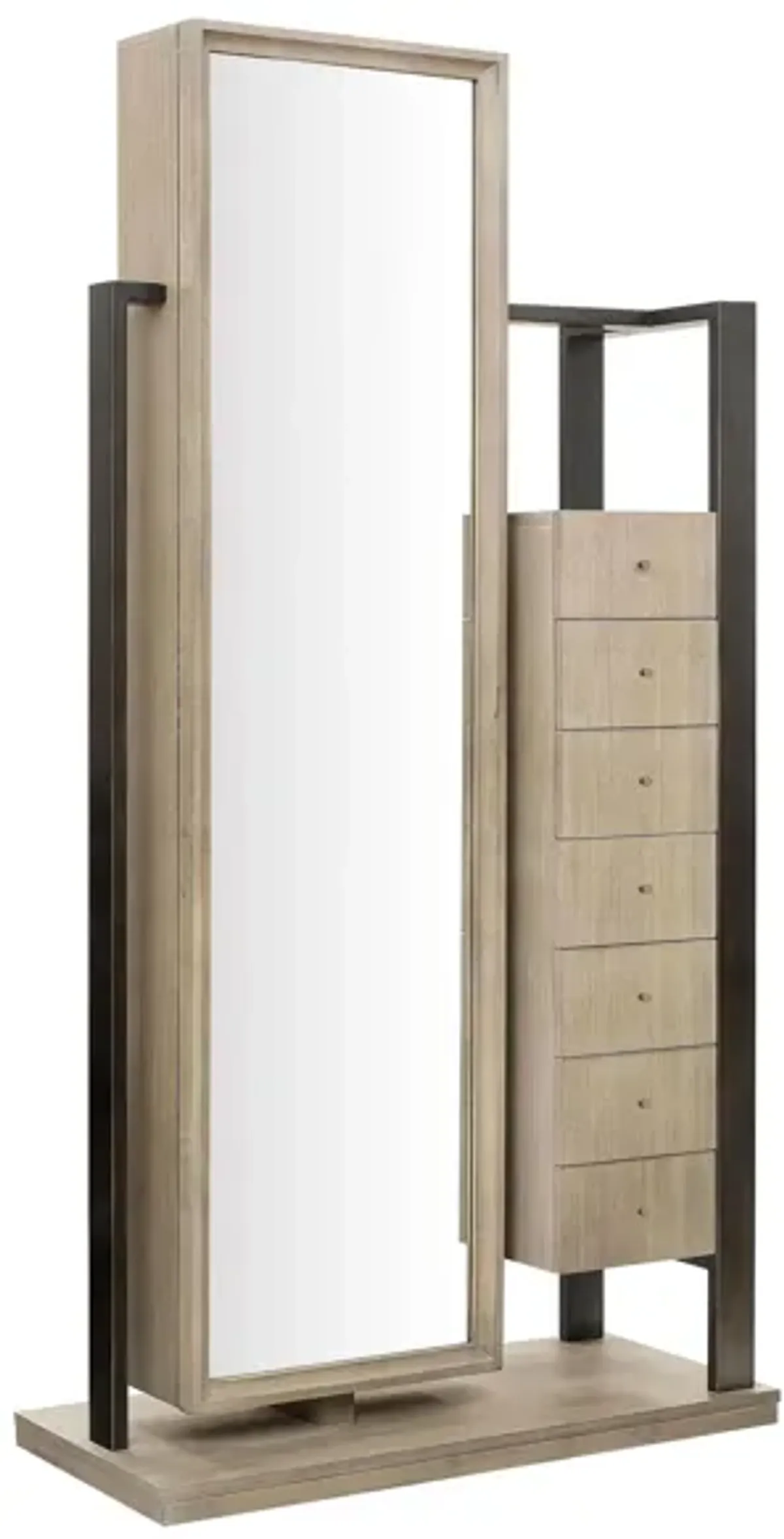 Malakai Mirror Semanier with Storage in Natural by Home Meridian International