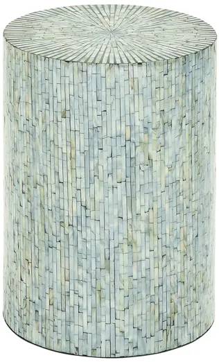 Ivy Collection Mosaic Accent Table in Light Blue by UMA Enterprises