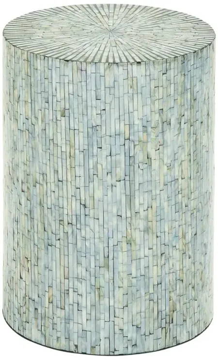 Ivy Collection Mosaic Accent Table in Light Blue by UMA Enterprises