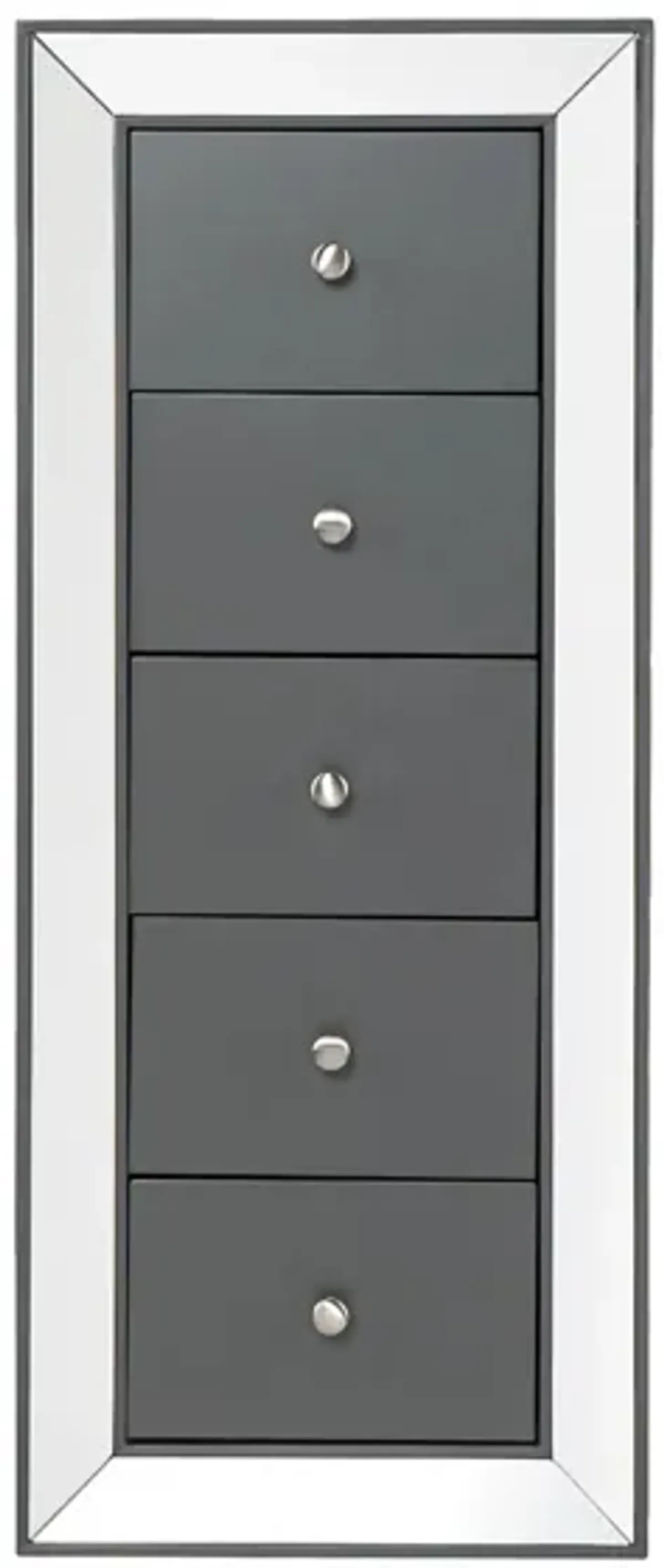 Jennifer Jewelry Armoire in Gray by SEI Furniture