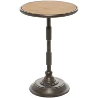 Ivy Collection Vintage Accent Table in Black by UMA Enterprises