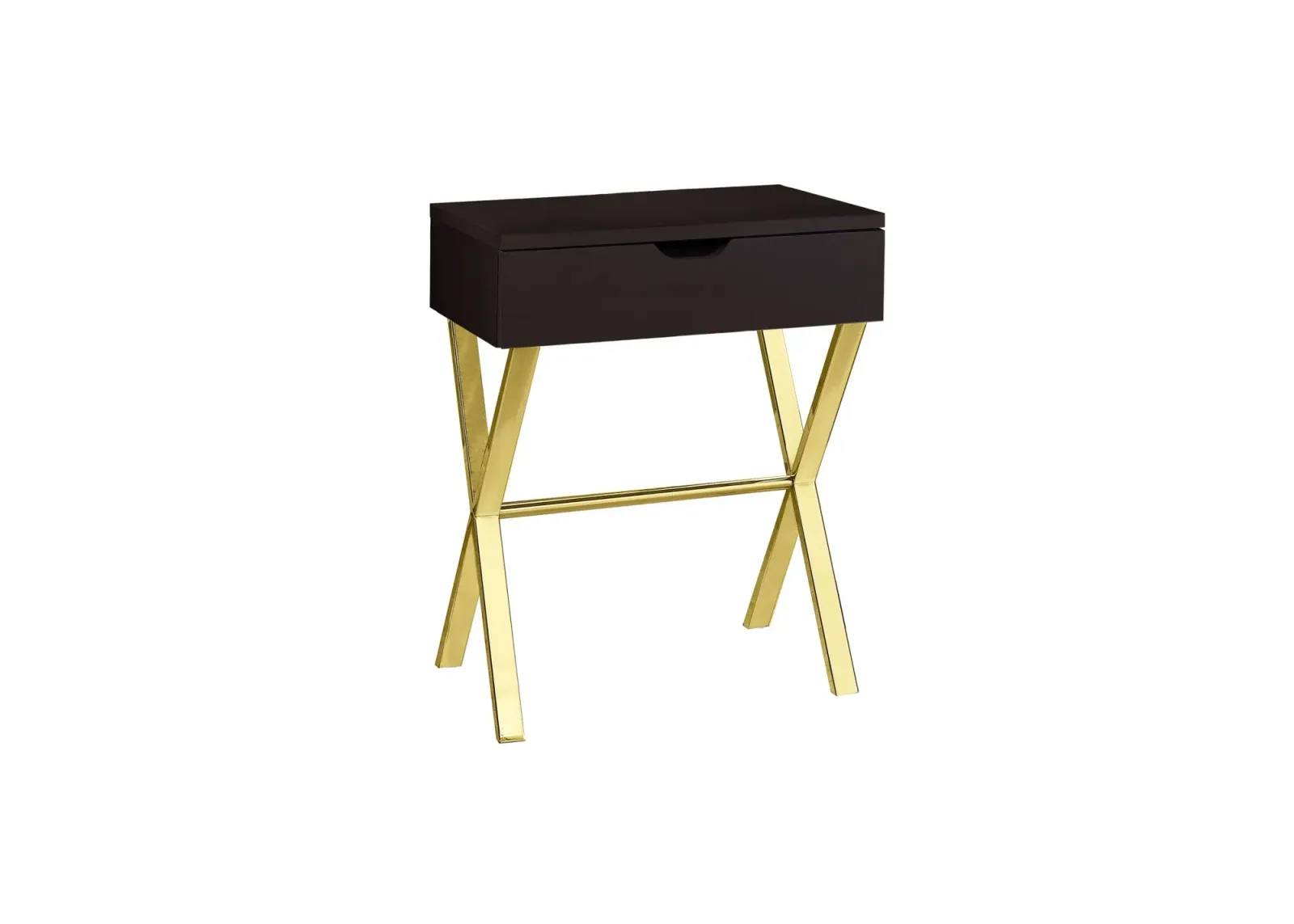 Monarch Specialties X Accent Table in Espresso by Monarch Specialties